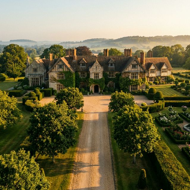 Kings Court Hotel — Tudor manor house surrounded by manicured English gardens